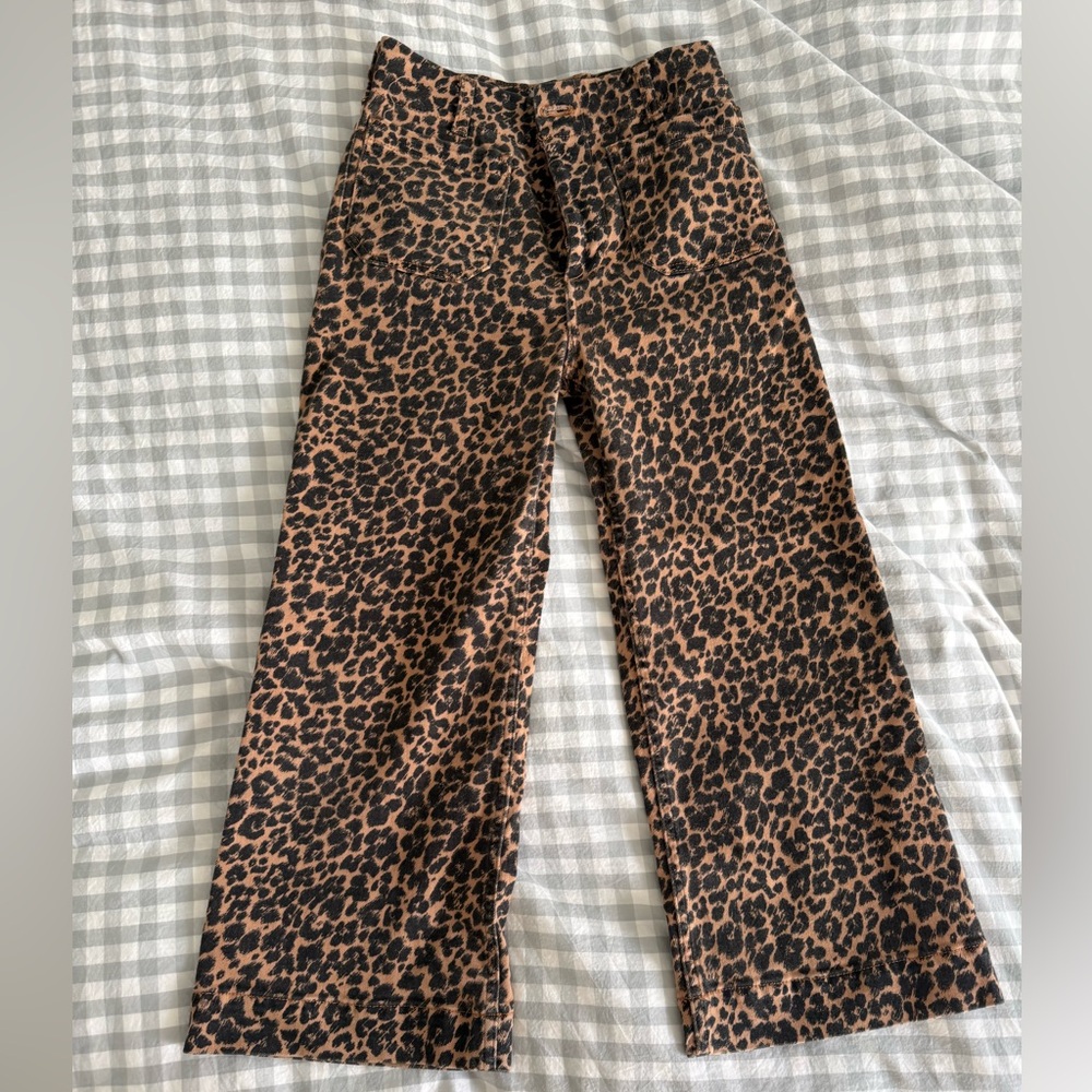 Anthropologie Maeve Leopard Print Pants